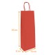 Bottle bag box of 300, red, for 1 bottle, 14+8x39cm