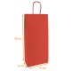 Bolsa para botellas caja de 200, rojo, para 2 botellas, 18+8x39cm