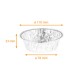 Tortiera in alluminio ø110x31mm (TO109H), confezione da 100
