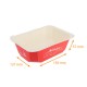 Barquette scellable en carton pour les fêtes Alphacel en PP "Joyeuse fêtes", 192x137x57mm, 1000cc, paquet de 65