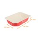 Barquette scellable en carton pour les fêtes Alphacel en PP "Joyeuse fêtes", 192x137x41mm, 750cc, paquet de 65