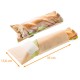 Sacchetto per sandwich kraft marrone, 15,6x35 cm, con finestra, lembo adesivo e valigetta integrata, scatola da 500