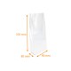 Bolsas OPP neutras con base SOS 90+40/40x370mm , paquete de 100