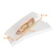 Sandwich bag white kraft, 100+55x350mm, with side window, box of 1000