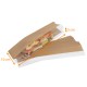 Bolsa para bocadillos kraft marrón, 100+55x350mm, con ventana lateral, caja de 1000