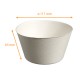 Gobelet en pulpe de canne carton de 240, 480ml, ø117mm h 65mm, 'Bodega'