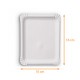 Paper plate White, 10 x 16 cm, pack of 250