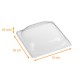 Lid for Pulp plate sugar cane, square "Imagine", 16x16cm, box of 100
