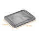 Tapa para plato de aluminio para platos de 2 compartimentos, paquete de 100