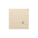 Serviette en papier ouate 'Recyclée Ecru' 2 plis 20x20cm (pliage 1/4), carton de 4800
