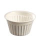 Assiette en Pulpe de canne à sucre pour mignardises, "Fondant", H37mm Ø67mm, 70mL, paquet de 100