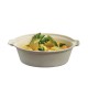 Pulp plate sugar cane, "Cocotte Eskoffié" 86x52x27mm, with PLA lamination, pack of 100