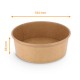 Pot salade kraft brun 1300ml, ø184x66mm, carton de 300