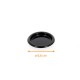 Placa de plástico redondo ø 8,6cm en PET negro, caja de 350