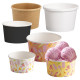 Vasetto di gelato in cartone riciclabile bianco, 120cc, ø73, h 47mm, scatola da 2280