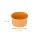 Ice cream tub Kraft naturel', 90 ml ø72x40mm, carton of 2000