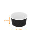 Ice cream tub Black', 90 ml ø72x40mm, carton of 2000