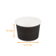 Ice cream tub Black', 120 ml ø77x47mm, carton of 2000