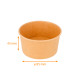 Ice cream tub Natural Kraft', 150 ml ø85x45mm, carton of 2000