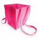 Sac poignée tissu paquet de 10, 165x125x80mm 'Fuchsia'