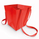 Sac poignée tissu paquet de 10, 165x125x80mm 'Rouge'