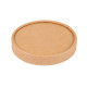 Tapa para tarrina de helado caja de 1000, 240 ml, kraft natural, ø94mm