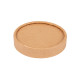 Tapa para tarrina de helado caja de 1000, 150 ml, kraft natural, ø85mm