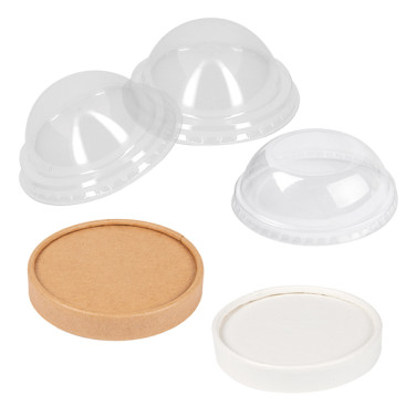 Couvercle pour pot a glace transparent