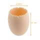 Vaso di plastica in vetro Avorio 'Egg' ø42 x h.52mm (PP), scatola da 100