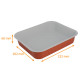 Bandeja de aluminio "Premium paquete de 145, "Eclipse" 322x262x60mm, 3600ml, Terracota/Blanco