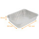 Vassoio "Premium" in alluminio confezione da 25, "Eclipse" 322x262x60mm, 3600ml