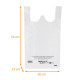 Sac plastique à bretelles PEBD 30+7/7x54cm, ép. 50 µ, transparent, carton de 500