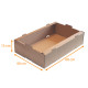 Stackable tray in microfiber, 60x40x15cm, box of 25