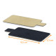 Support à languettes rectangle 5,5x9,5cm en carton OR/NOIR, paquet de 200