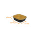 Vassoio "Premium" in alluminio confezione da 50, "Eclipse" 157x124x40mm, 500ml, nero/oro
