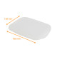 Lid for glass box rectangular 82cl, plastic, box of 12