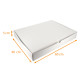 Schachtel mit Mikrospulen-Tray 40x60x5cm, Mikrospule weiß, 25er-Pack