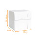 Caja para tarta de boda por unidad, micro acanalado 30x30cm, altura regulable de 30 a 40cm