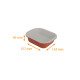 Bandeja de aluminio "Premium paquete de 50, "Eclipse" 157x124x40mm, 500ml, Terracota/Blanco
