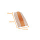 Tasche Croissant 120+50x210mm (Ref. 102), Ethnik, aus weißem Kraftpapier, 1000er-Pack