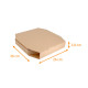 Boite pizza octogonales 26x26x3,8cm kraft brun, paquet de 100