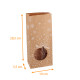 SOS kraft bag for Easter and Christmas Snow, 100x55x285mm, with heat-sealable PP window, pack of 100