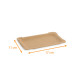 Assiette kraft 11x17cm (ref 4), paquet de 250