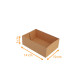 Konditoreikiste Kraft braun 14x10x5cm, 100er-Packung