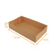 Konditoreikiste Kraft braun 23x14x5cm, 100er-Packung