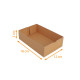 Konditoreikiste Kraft braun 18x12x5cm, 100er-Packung
