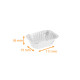 Aluminum tray rolled edges 111x75x36mm, pack of 100