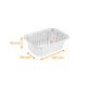Alu-Schale gerollte Kanten 140x98x46mm, Packung zu 100
