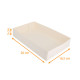 White pastry case 26x16.5x5 cm, pack of 100