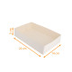 White pastry case 22x14x5 cm, pack of 100